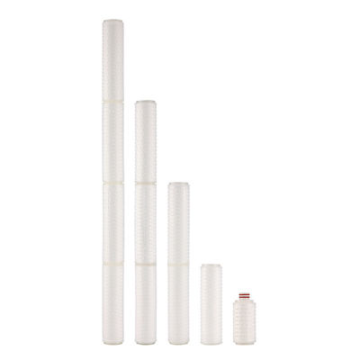 0.22 Micron hydrofobische PTFE-filtercartridge met membraan voor vloeistoffen met een sterke kausticiteit