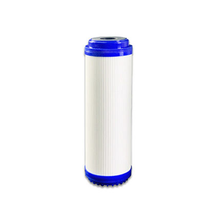 Huishoudelijk 10 inch gegranuleerd geactiveerd blok koolstoffilterelement met ABS voor voedsel
