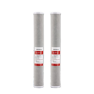 20in*2,5 koolstofgeactiveerde CTO-filtercartridge voor huishoudelijk waterfiltratiesysteem