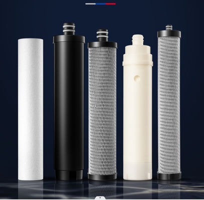 220V 5 stappen roestvrij staal waterreiniger T33 post-koolstof filter muur gemonteerd