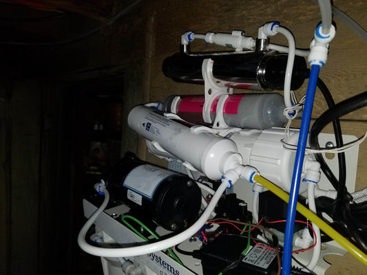 75 GPD RO Drinkwaterfiltratiesysteem met boosterpomp en 4,0G drukvat
