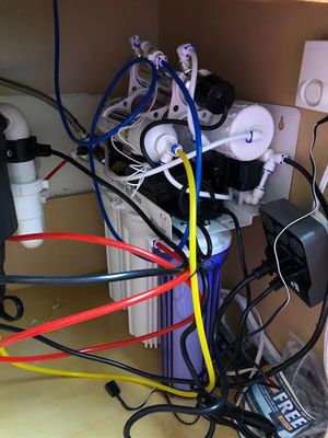 75 GPD RO Drinkwaterfiltratiesysteem met boosterpomp en 4,0G drukvat