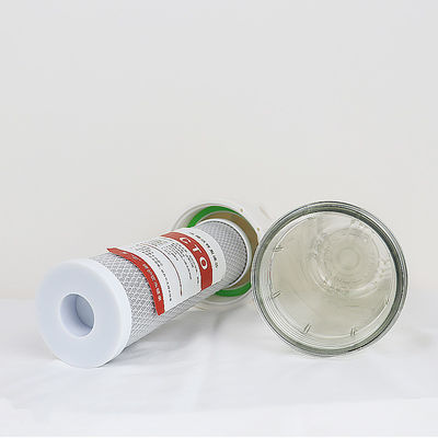 Qiuck Fitting Connection 10 inch Clear Filter Housing voor commerciële waterfiltratie