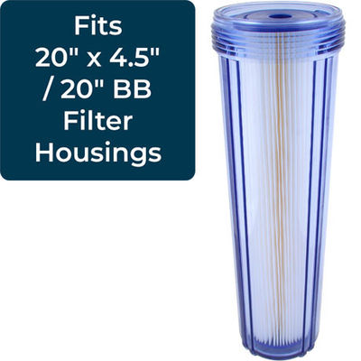 Acryl 20 inch zwembadfilter cartridges voor bovengrond zwembaden Makkelijk te installeren