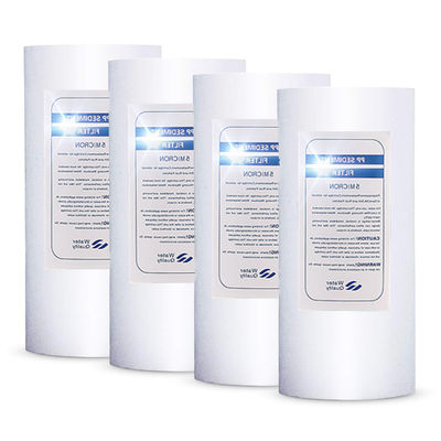 PP smelt geblazen cartridge sediment filters voor waterbehandeling 10 20 30 40 inch Spun Filter