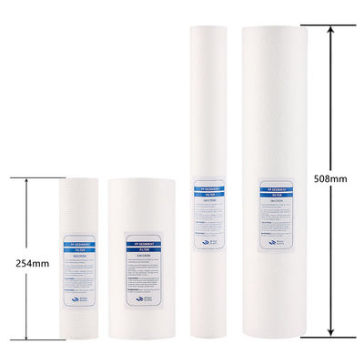 PP smelt geblazen cartridge sediment filters voor waterbehandeling 10 20 30 40 inch Spun Filter