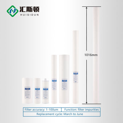 Waterzuiveringsfunctie Pp Smelt Blown Filter Cartridge voor industriële waterreiniger
