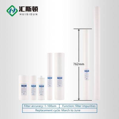 30 inch PP katoenen waterzuiveringsfilter element vervangende kern voor zoet water