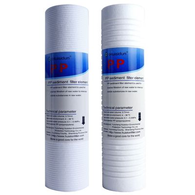 10 inch Pp Cotton Melt Blown Filter Cartridge 25*6.2cm Grootte voor omgekeerd osmose systeem