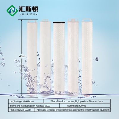 660LPM 222 Interface 5 inch 10inch PP pleat waterfilter cartridges voor wijnfiltratie