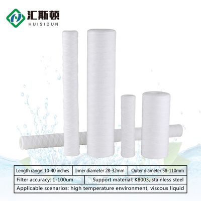 15W Power String Wund Filter Cartridges voor huishoudelijke filtratie en waterbehandeling