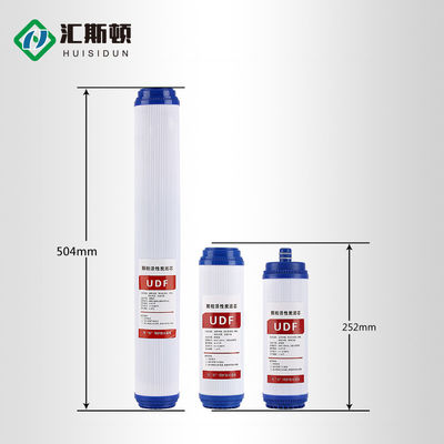 10 inch 20 inch 3stage UDF Granule Activated Carbon Filter Element voor omgekeerd osmose systeem
