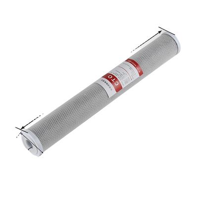 Witte en blauwe koolstof actief houtskool CTO-filtercartridge voor thuisfiltratiesysteem