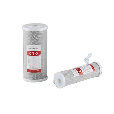 Voorgeactiveerde koolstof CTO-filterpatroon Wit blauw schelpmateriaal Polypropyleen van levensmiddelenkwaliteit