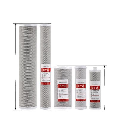 Schelpmateriaal Filterpatroon van polypropyleen van levensmiddelenkwaliteit met geactiveerde koolstof 20*4,5cto