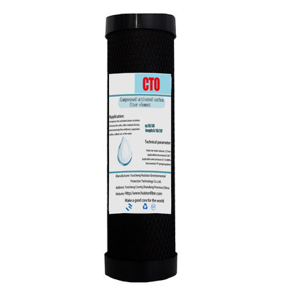 10 Micron 10 20 Inch CTO Carbon Block Filter Cartridge voor waterfiltratiesysteem