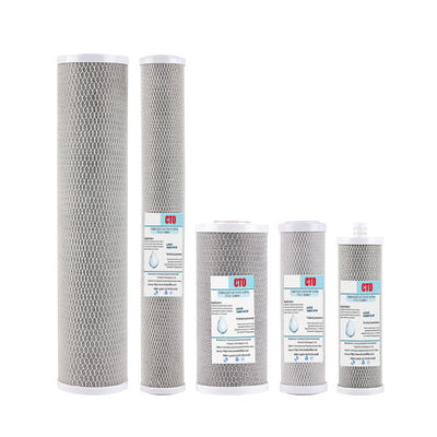 10 inch 20 inch CTO blok geactiveerde koolstof waterfilter cartridge voor waterbehandeling