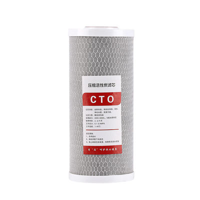 3.5kg Coconut Shell geactiveerde koolstof gecomprimeerd waterfilter 0.5um 10 * 2.5 inch CTO