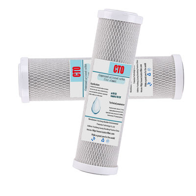 10 inch CTO Coconut Shell Activated Carbon Block Filter Cartridge voor effectief verwijderen