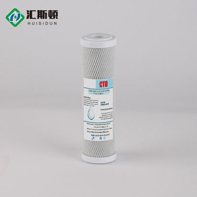 10 inch CTO Coconut Shell Activated Carbon Block Filter Cartridge voor effectief verwijderen