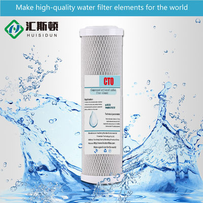 10 inch CTO Coconut Shell Activated Carbon Block Filter Cartridge voor effectief verwijderen