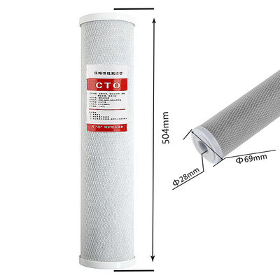 10 inch 20 inch geactiveerde koolstof blok waterfilters cartridges voor waterzuivering omgekeerd osmose systeem