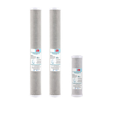 Elektrische huishoudelijke prefiltratie 10 inch 20 inch geactiveerde koolstof blok waterfilters