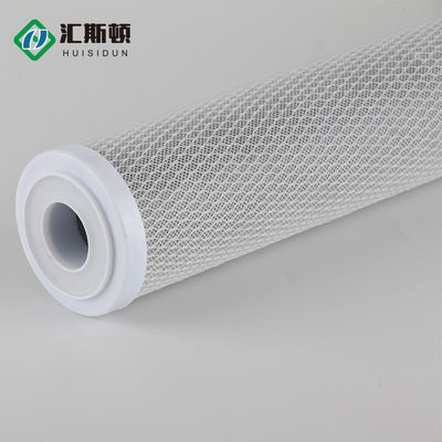 10 inch gecomprimeerd geactiveerd blok koolstoffilter voor drie-niveau universele waterreiniger