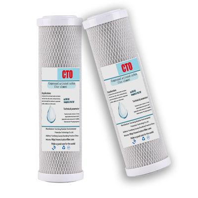 Verwijder geuren uit water met 10" 20" Coconut Shell Cto Carbon Block Filter Cartridges
