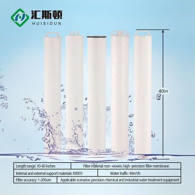 Hoge doorstroming gepleteerde waterfilterpatroon PP PES PVDF PTFE Nylon Voor OEM