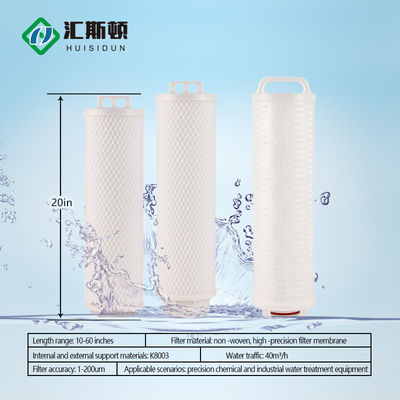 220V 5 Micron 20 Inch 40 Inch Pleated Polypropyleen Cartridge Filter