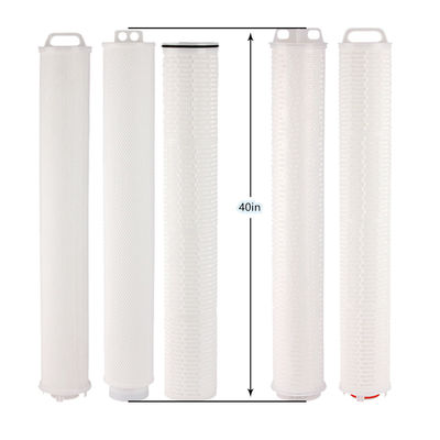 0.2 Um PTFE thermisch bindend PP grote stroom vouwbare waterfiltercartridge