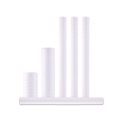 Industriële Wond String Sediment Filter Cartridge 10 20 30 40 Inch 1 3 5 10 Micron Filter