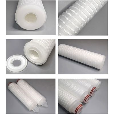 20 inch PP pleat polypropyleen waterbehandeling filter cartridge voor zuiver water systeem