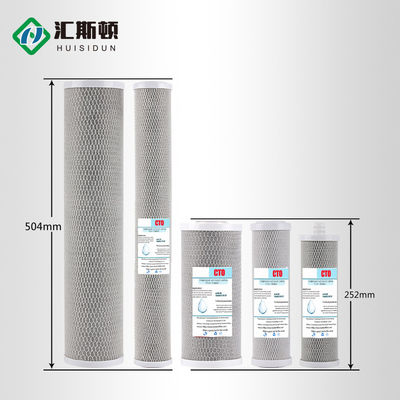10 inch Coconut Shell geactiveerde koolstoffilter cartridge door Huiston voor pre-filtering