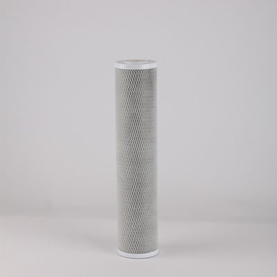 Commerciële watermachine filter 20 inch gecomprimeerde actieve koolstof cartridge