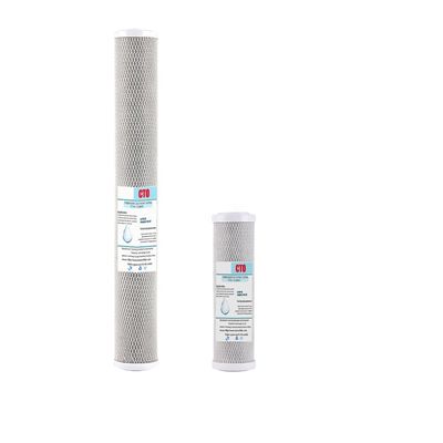 10 inch 20 inch CTO Activated Carbon Block Water Filter Cartridge voor thuisfiltratiesysteem