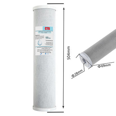 10 inch 20 inch CTO Activated Carbon Block Water Filter Cartridge voor thuisfiltratiesysteem