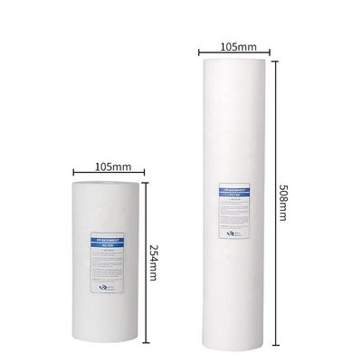 10 inch 5 Micron PP Jumbo Sediment Melt Blow Cartridge voor effectieve waterfiltratie