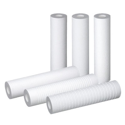 Huishoudelijke 5 micron witte 10 inch PP katoen sediment waterfilter cartridge voor omgekeerde osmose